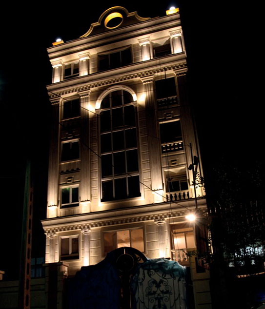 برقکار جنت آباد - نورپردازی نمای ساختمان